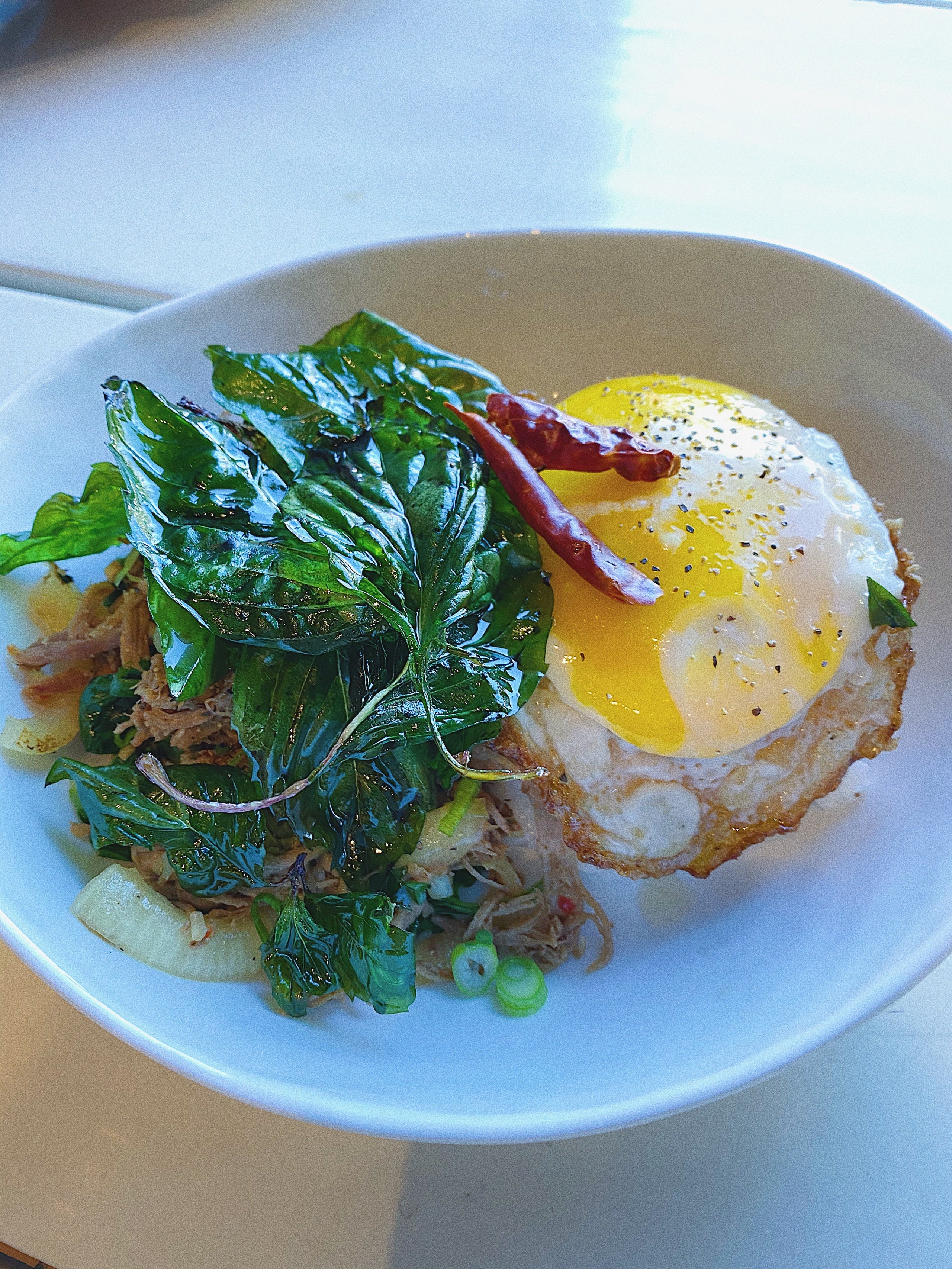 Crispy Basil Pork Buranko Cafe take out and delivery